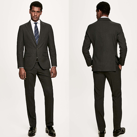 suit front and back view